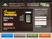 Tablet Screenshot of memorylaneinc.com